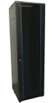 Xtendlan 19" / Stojanový rozvádzač / 42U / 600x800 mm / nosnosť 800 kg / sklenené dvere / čierny (ECO-42U-68-BLACK-AS)