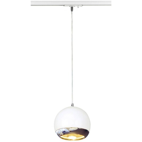 SLV 143621 svietidlo pre lištové systémy (230 V) GU10 biela, chróm; 143621