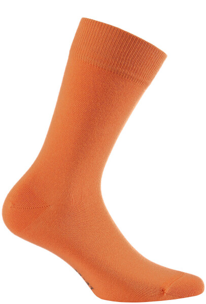 Hladké pánske ponožky PERFECT MAN - CASUAL oranžová 45-47