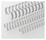 EuroSupplies Kovové chrbty (3:1") 14,3 mm strieborné / Viazacie chrbty / pre 101-120 listov 80 g papiera / 50 ks