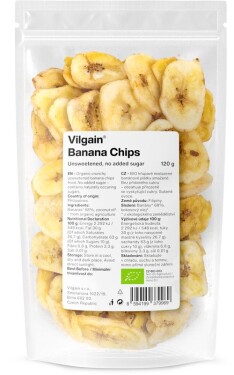 Vilgain Banánové chipsy 120