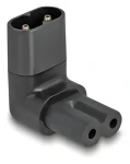 DeLock / Napájací adaptér / IEC 60320 C8 - C7 / uhlový / 250 V / 2,5 A / čierny (80470)
