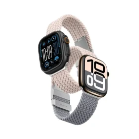 AmazingThing Blend Band ružovo-šedá/ružová / Sada 2 remienkov pre Apple Watch / 45/46/49 mm