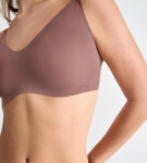 Dámska podprsenka ZERO Microfibre 2.0 Bralette - CACAO - kakaová 1141 - SLOGGI BROWN XL