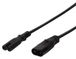 LogiLink C8-C7 čierna / Predlžovací kábel / 2 m / 0,75 mm2 / max. 2,5 A (CP129)