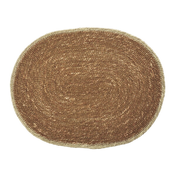 MADAM STOLTZ Prestieranie Seagrass Natural Rim Svetlohnedé