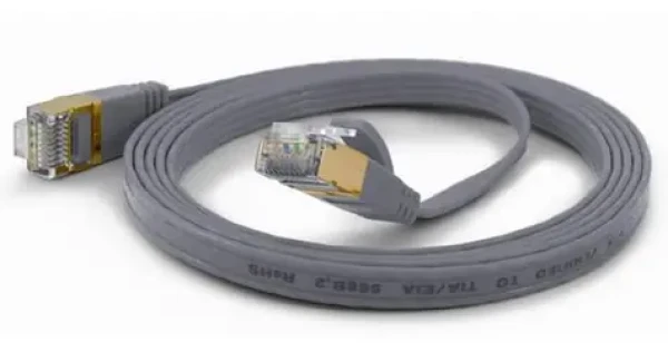 Wantec šedá / Patch kábel / F/FTP / Cat6a / 2 m / RJ-45 (7301)