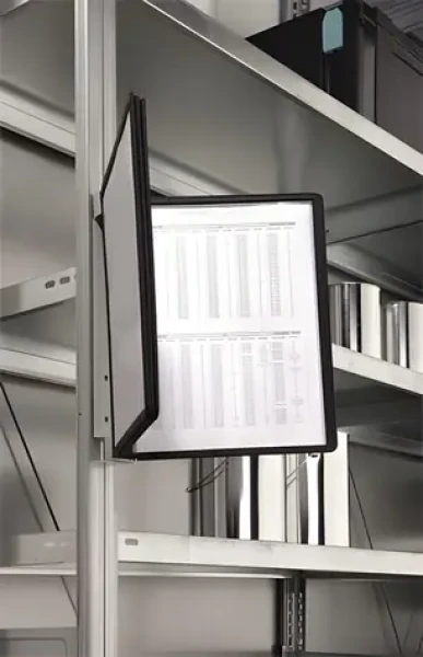 Durable VARIO MAGNET WALL čierna / Nástenný držiak prezentačných vreciek / A4 / 5 vreciek / magnetický (591401)