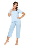 Pyžamo Donna Sky 3/4 cr/r S-2XL modrá S