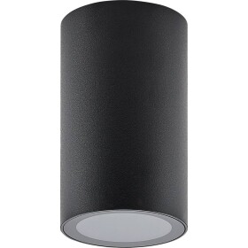 Deko Light 348244 Can IP44, 1x 7,5 W GU10, Schwarz Stropné svítidlo GU10 7.5 W čierna; 348244