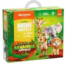 MARIOINEX Stavebnica Mini Waffle Zvieratá savany