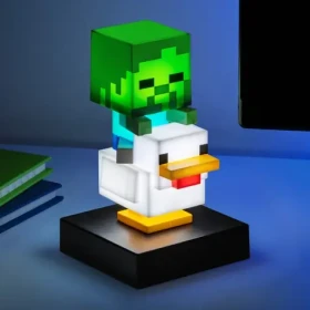 Paladone Icon Light Chicken Jockey Minecraft / Stolová lampa / 11 cm / 2x AAA batéria (PP16289MCFIDEPM)
