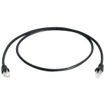 Telegärtner 100009134 RJ45 sieťové káble, prepojovacie káble CAT 6A S/FTP 15.00 m čierna samozhášavý 15 m; 100009134