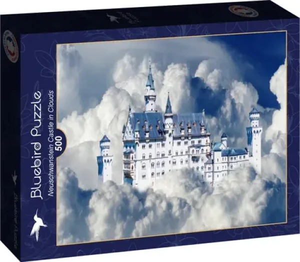 BlueBird Puzzle Zámok Neuschwanstein v oblakoch