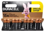 Duracell Basic AA / Alkalická batéria / 1,5 V / 10 ks (42308)