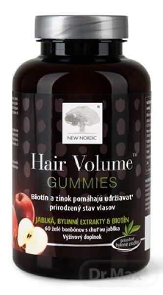 NEW NORDIC Hair volume gummies vegan 60 ks