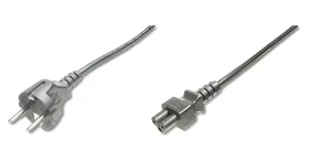 Digitus napájecí kabel CEE 7/7-C5 černý / Napájecí kabel / 1,8 m / H05VV-F3G 0,75mm2 (AK-440103-018-S)