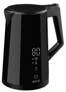 ECG RK 1893 Digitouch čierna / rýchlovarná kanvica / 2200 W / 1.7 L / nerez (100001540941)