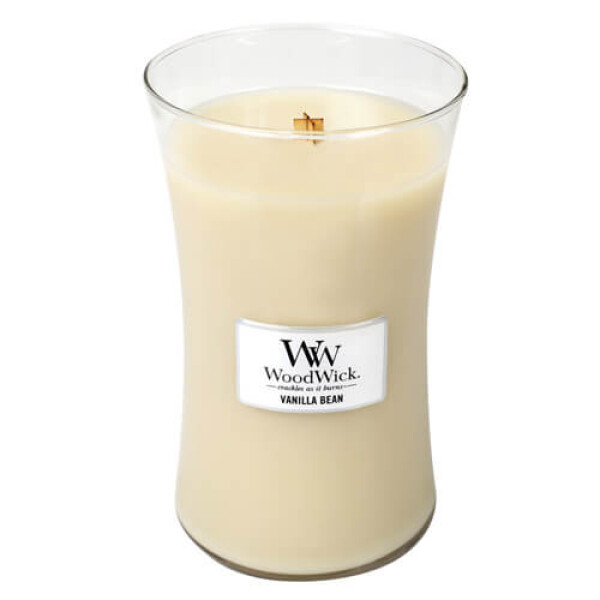 WoodWick Vanilla Bean 609.5g - váza veľká / doba horenia: až 120 h (5038581054766)