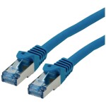 Roline 21.15.2974 RJ45 sieťové káble, prepojovacie káble CAT 6A S/FTP 0.30 m modrá dvojžilový tienený, bez halogénov, samozhášavý 1 ks; 21.15.2974