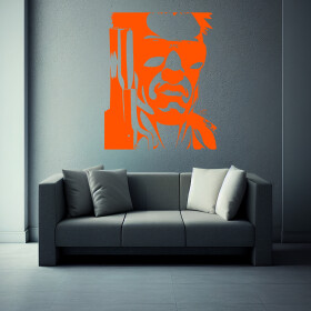 Veselá Stena Samolepka Terminátor Farba: oranžová, Veľkosť: 60 x 73 cm