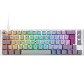 Ducky One 3 Cherry MX-Speed-Silver šedá / herná klávesnica / podsvietená / mechanická / drôtová USB-C / DE (DKON2167ST-PDEPDMIWHHC2)