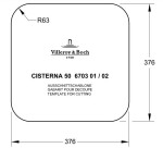 VILLEROY & BOCH VILLEROY & BOCH - Keramický drez Cisterna 50 Cream podstavný 445 x 445 bez excentru 670301KR