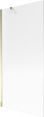 MEXEN/S - Next vaňová zástena FIX 90 x 150, prúžky, zlatá 895-090-000-00-09-50