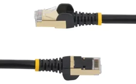 StarTech CAT6a čierna / Patch kábel / 1,5 m / RJ-45 / Tienený / Snagless (6ASPAT150CMBK)