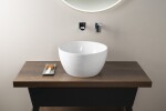 GSI - PURA keramické umývadlo na dosku vysoké, piemer 42cm, biela ExtraGlaze 885211