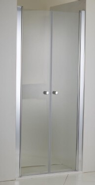HOPA - Sprchové dvere VITORIA NEW - FARBA rámu - Hliník leštený, Rozmer A - 80, Smer zatvárania - Univerzálny Ľavé / Pravé, Výplň - Číre bezpečnostné sklo - 6 mm OLBENW102680CC