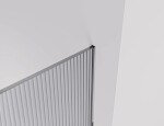 CERANO - Sprchová zástena Walk-in Crystal Ľ/P - 8 mm + polička/držiak na uteráky - bezvzperový systém - chróm, ryhované sklo - 80x200 CER-8050BD6898