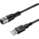Weidmüller SAIL-M12BG-USB-3.0U dátový zástrčkový konektor pre senzory - aktory, upravený, 1288820300, piny: 4, 3.00 m, 1 ks; 1288820300