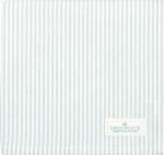 GREEN GATE Bavlnený obrus Alexa Stripe Pale Blue 100 × 100 cm