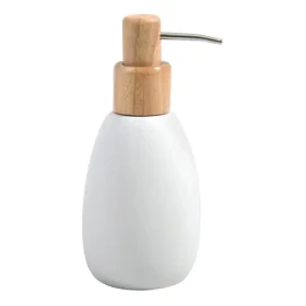 Spirella Sven dávkovač mydla biely / polyresin / drevo / 260 ml (7610583214157)