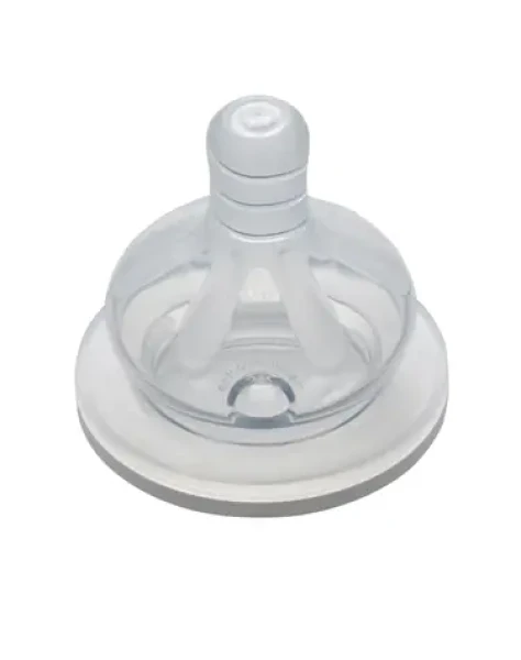 NIP Cumlík okrúhly široký silikón-S 2ks / od 0 mesiacov (NIP33030)