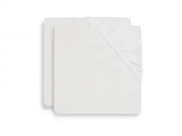 Jollein Prestieradlo napínacie 140x70 cm 2 ks White (2510-565-00001)