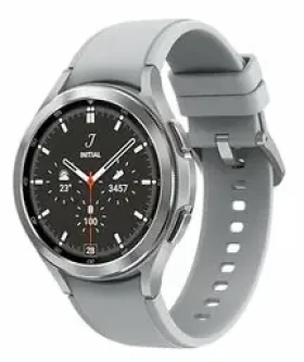 SAMSUNG Galaxy Watch 4 Classic (46 mm) LTE strieborná / Chytré hodinky / AMOLED / Wi-Fi / Bluetooth / NFC / GPS / Wear OS (SM-R895FZSAEUE)