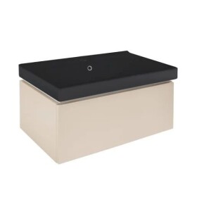 Kúpeľňová skrinka s umývadlom SAT Feel 80x30x46 cm pieskovo béžová mat SATFEEL80BEU1MB SATFEEL80BEU1MB