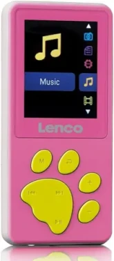 LENCO Xemio 560 ružová / MP3 amp; MP4 prehrávač / 1.8 TFT / 8GB / MicroSD / 3.5 mm (XEMIO-560PK)