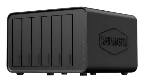 TerraMaster F6-424MAX čierna / NAS server / Intel Core i5-1235U 10-Core / 8GB DDR5 RAM / 6x SATA / Diskless (F6-424 MAX)