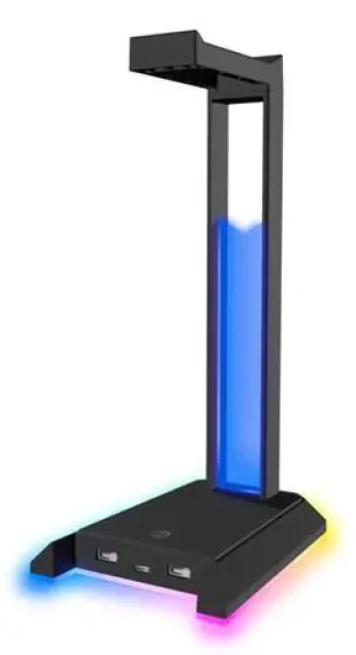 Speed Link EXCELLO NX RGB čierna / Stojan na slúchadlá / USB Hub / RGB (SL-800911-BK)
