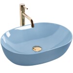 REA - Umývadlo na dosku LISA L.BLUE SHINY REA-U6620