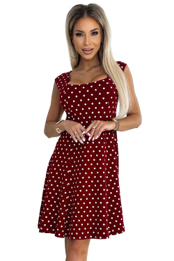Dámske šaty 241-3 STELLA - NUMOCO bordó XXL