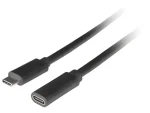 Lanberg CA-USBE-20CC-0005-BK čierna / Kábel USB-C / USB-C (M) - USB-C (M) / 0,5 m (CA-USBE-20CC-0005-BK)