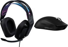 Logitech G335 Cierne (981-000978) + G PRO X SuperLight 2 (910-006630)