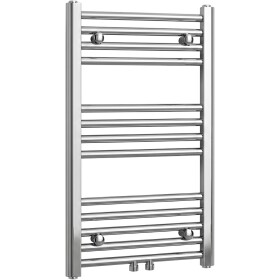 CERANO - Kúpeľňový radiátor Benito - stredové pripojenie 50mm/bočné - 209 W - chróm - 700x450 mm CER-469468
