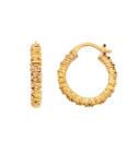 Hot Diamonds Pôvabné pozlátené náušnice kruhy s diamantmi Jac Jossa Hope DE685