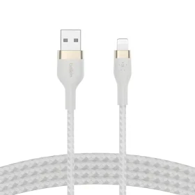 Belkin Flex CAA010bt2MWH biela / Kábel USB-A na Lightning / 2 m / MFi (CAA010BT2MWH)