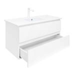 Kúpeľňová skrinka s umývadlom SAT B-Way 99x50x45 cm biela lesk BWAY2100WU4B2 BWAY2100WU4B2